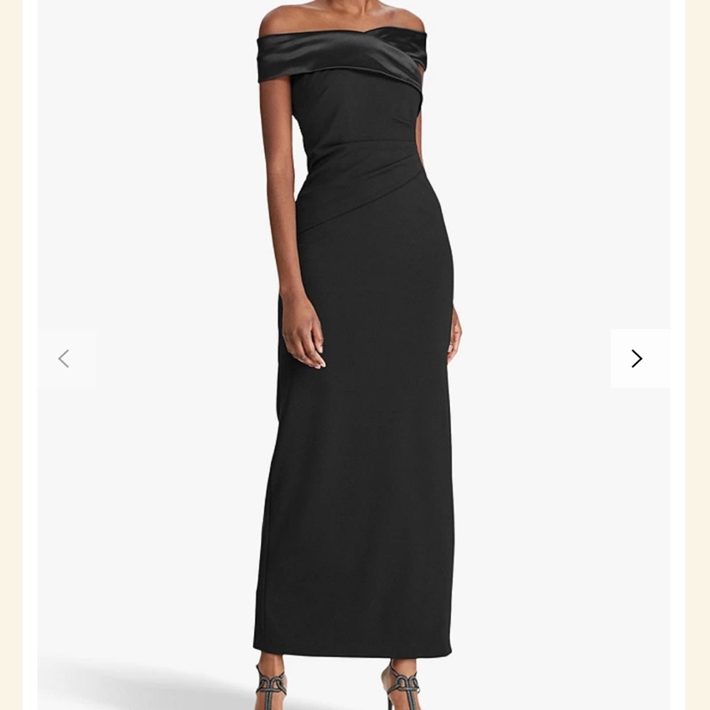Ralph Lauren Evening Dress Black Maxi, Size 4, Never worn.